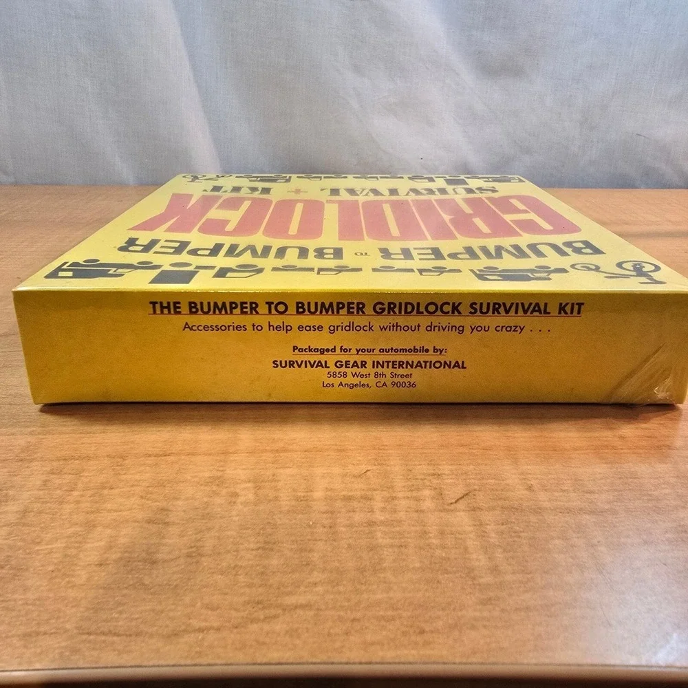 Bumper to‎ Bumper GRIDLOCK survival kit - Vintage WHITE ELEPHANT GIFT